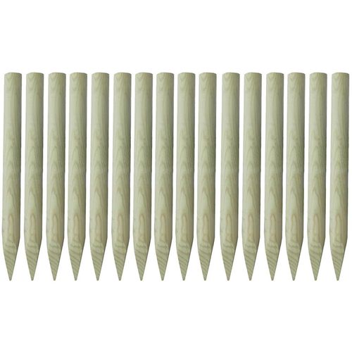 Šiljasti stupovi za ogradu 16 kom od impregniranog drva 100 cm slika 9
