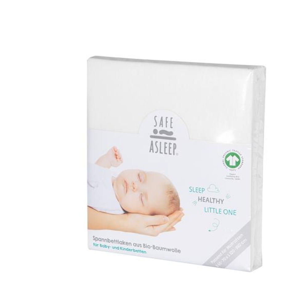 Roba Kids Plahta na gumu Safe ASleep 140x70cm, Bijela slika 4
