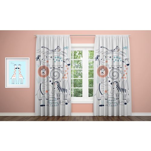 Zavjesa 140x240 Curtain Animals slika 1