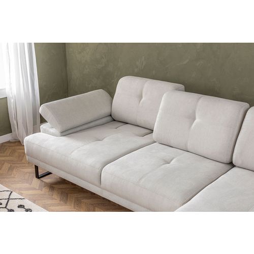 Atelier Del Sofa Kutna garnitura, Bež, Mustang Large Right - Beige slika 6