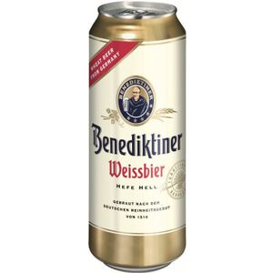 Benediktiner Weissbier pivo limenka 5,4% 500ml