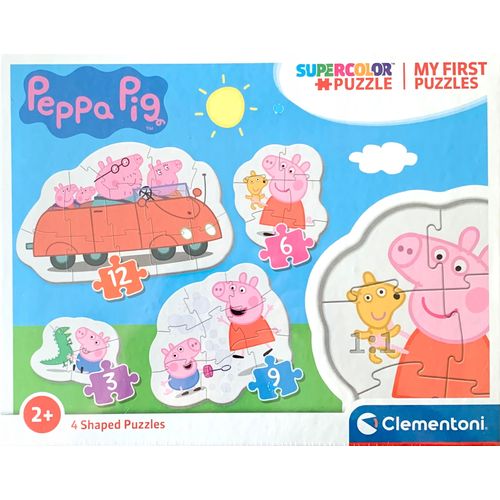 Clementoni moje prve puzzle 3+6+9+12 Peppa Pig slika 1