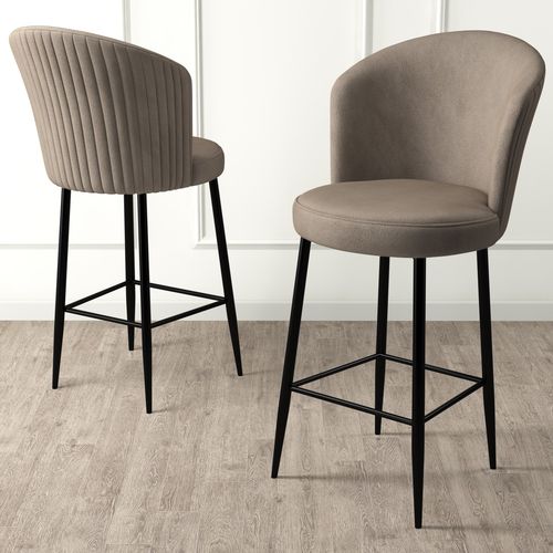 Alte - Cappuccino, Black Cappuccino
Black Bar Stool Set (2 Pieces) slika 2