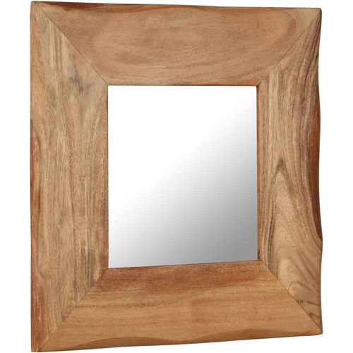 Kozmetičko ogledalo od masivnog bagremovog drva 50 x 50 cm slika 41