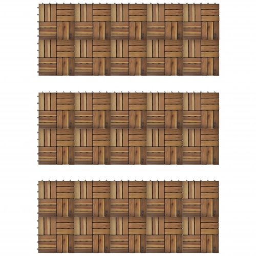 30-dijelni set pločica za trijem 30 x 30 cm bagrem slika 41