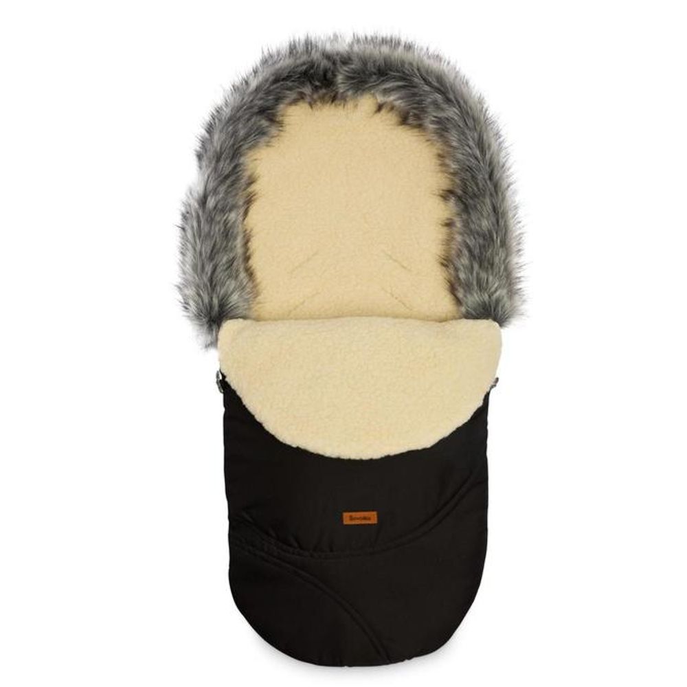 Eskimo romper torbica – crna/vuna slika 1