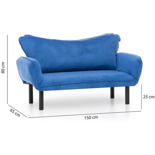 Chatto - Blue Blue 2-Seat Sofa-Bed slika 13