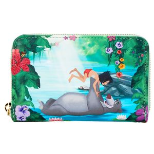 LOUNGEFLY DISNEY JUNGLE BOOK BARE NECESSITIES ZIP AROUND WALLET