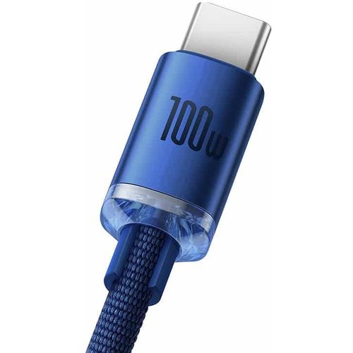 Baseus Crystal Shine kabel USB na USB-C 5A100W1.2m (plavi) slika 2