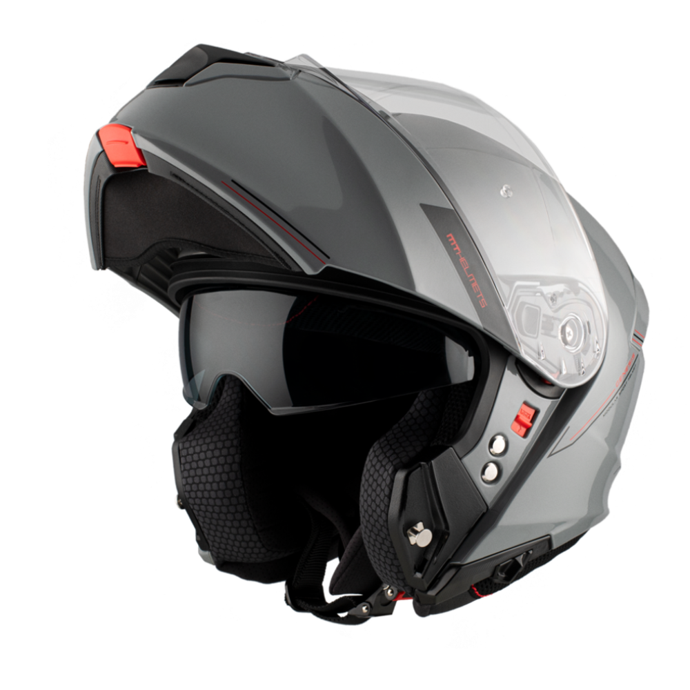 MT Helmets vizir za moto kacigu Genesis SV Solid A12 Gloss Grey slika 2