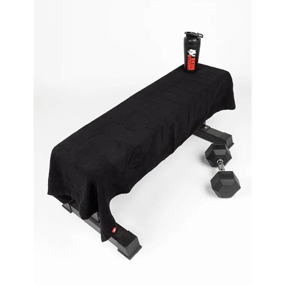 Gorilla Wear Peškir za teretanu 70x140cm, Crni slika 2