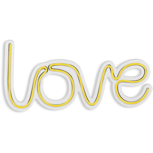 Wallity Ukrasna plastična LED rasvjeta, Love - Yellow slika 6