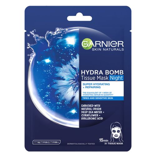 Garnier Skin Naturals Hydra Bomb Tissue Mask Night noćna maska za lice 32g slika 1