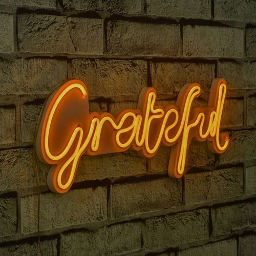 Wallity Ukrasna plastična LED rasvjeta, Grateful - Yellow slika 9