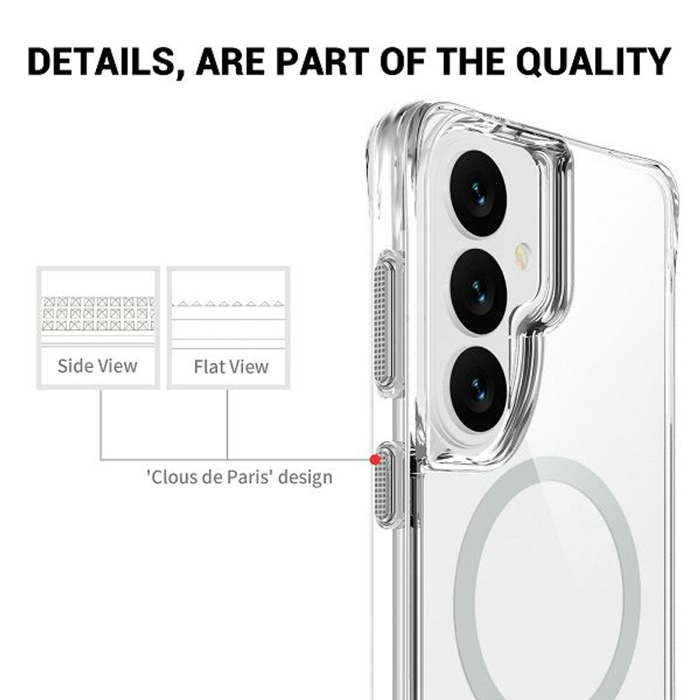 MM TPU SAM GALAXY S26 - DROP-PROOF PURE MAGSAFE KICKSTAND Clear slika 4