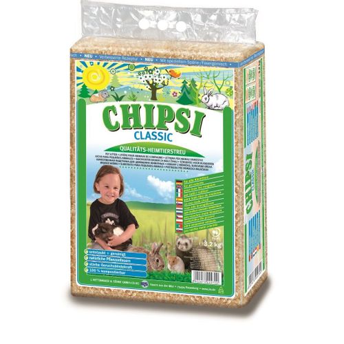 Chipsi Classic, stelja za glodavce i ptice - drvene strugotine, 60 l / 3.2 kg slika 1