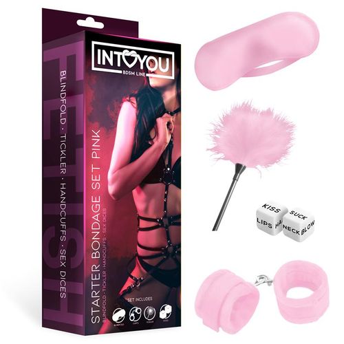 Intoyou Starters Bondage 4 dijelni komplet - Roza slika 9