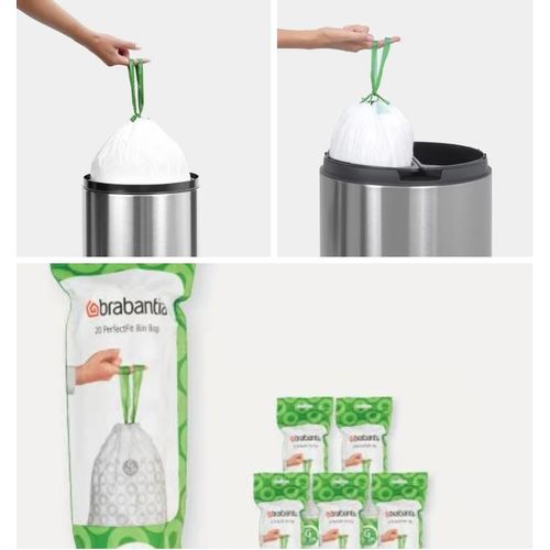 Brabantia Perfect Fit vrećice za otpad 30L - 6 pakiranja po 20 komada slika 2