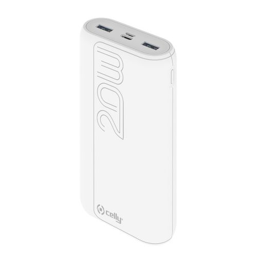 CELLY Powerbank EVO od 20000mAh u BELOJ boji slika 1