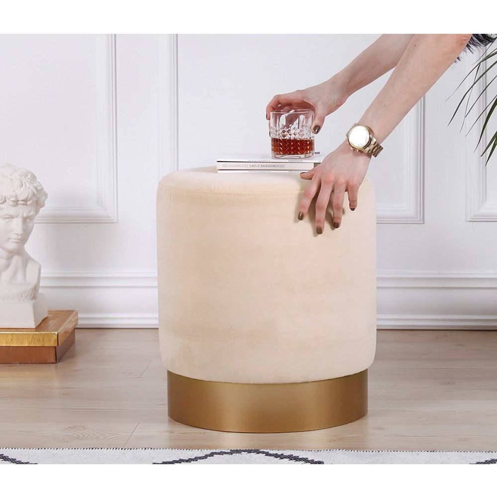 Pouffe Memfis - Krem Boja slika 3