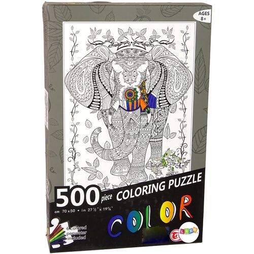 Puzzle za bojanje 500kom. slon slika 3