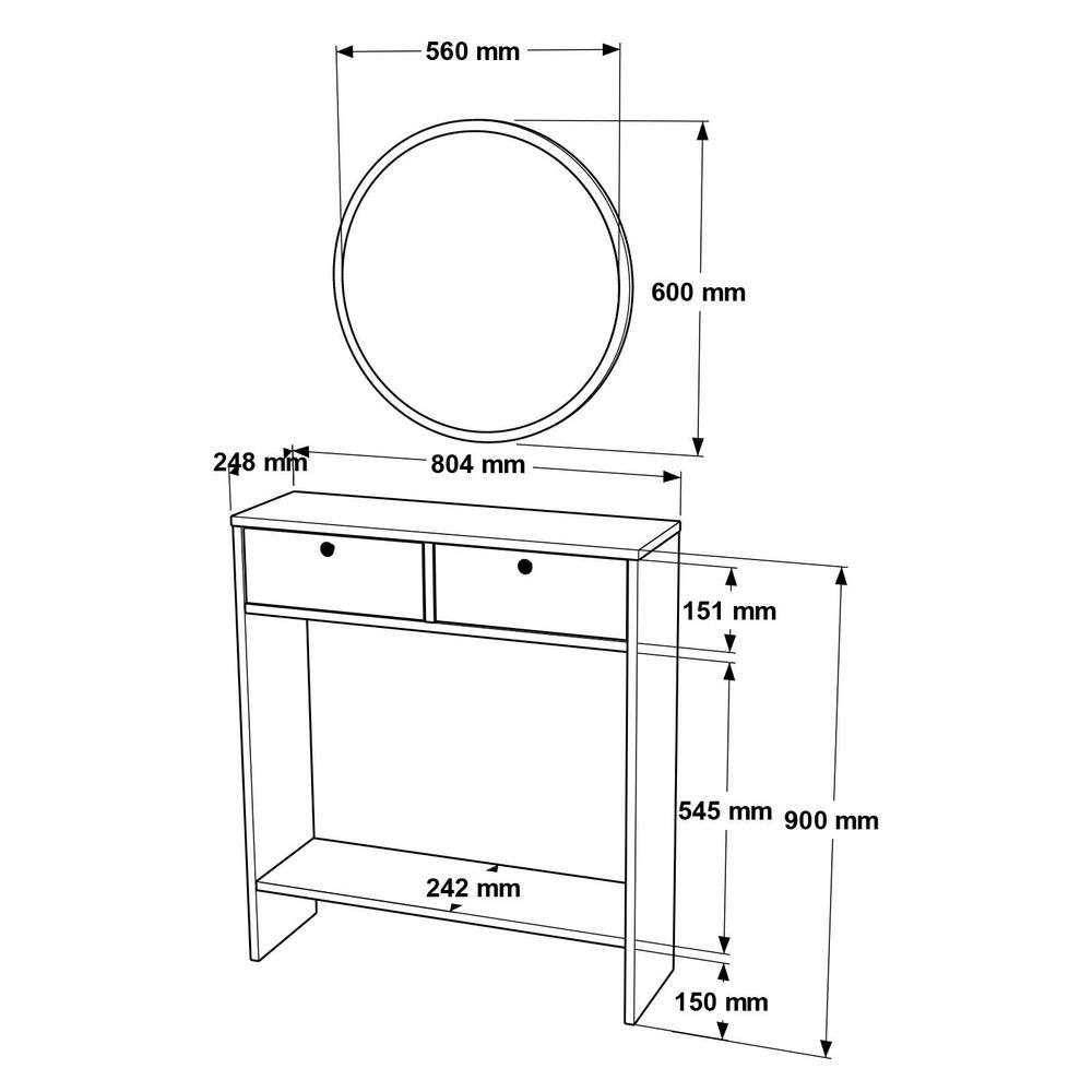 Lr1-W Bijeli Sideboard slika 8