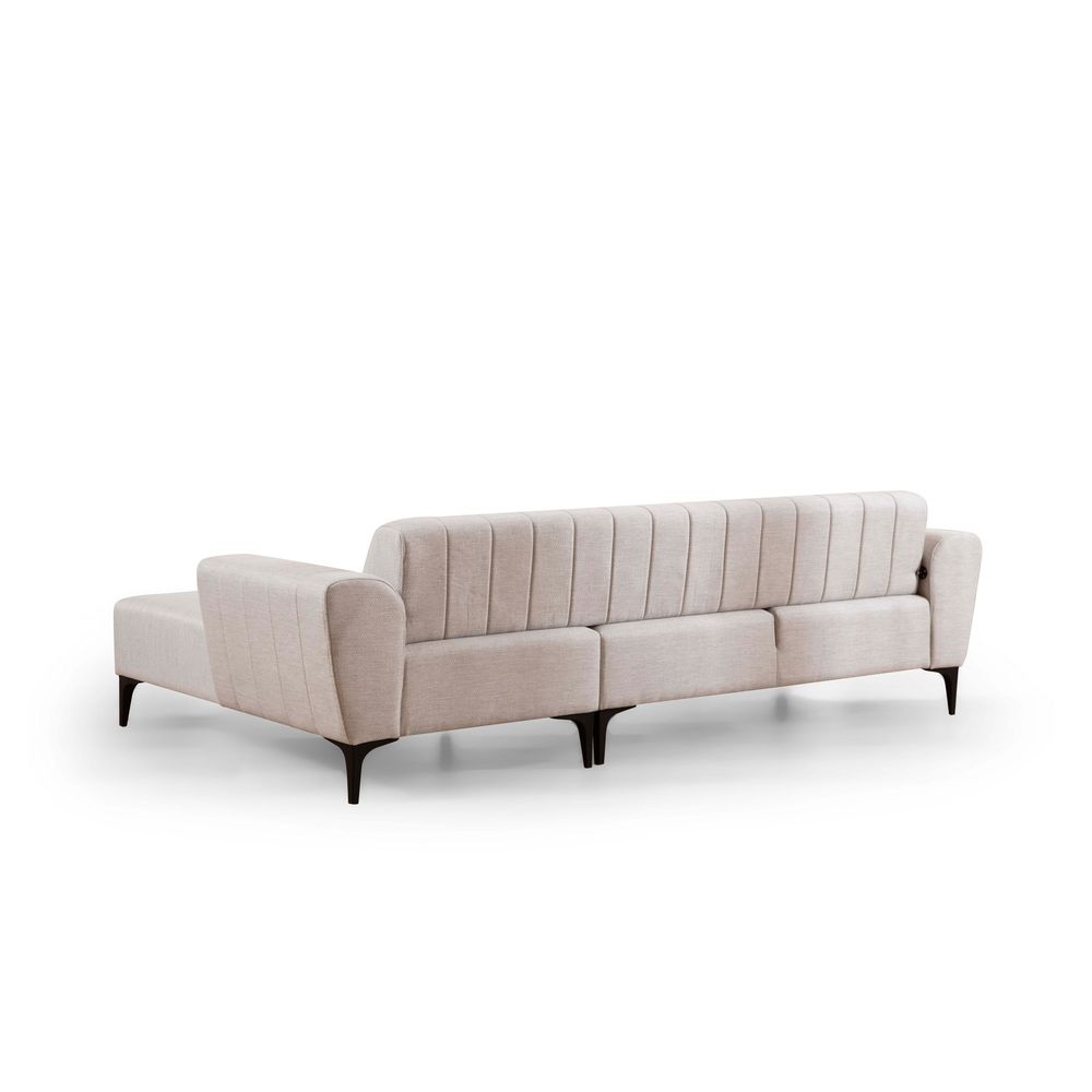Ugaona Sofa na Razvlačenje 'Hamlet Right' - Ecru Boja slika 5