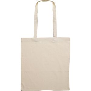 Torba shopping pamučna 140g Cotton long bež duga ručka, 38x42x0,2cm0