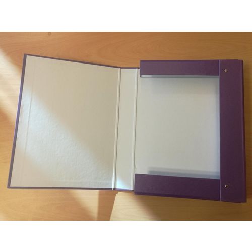 Fascikl kartonski Exclusive Pearly sa gumicom 5cm ljubičasti purple rain slika 2