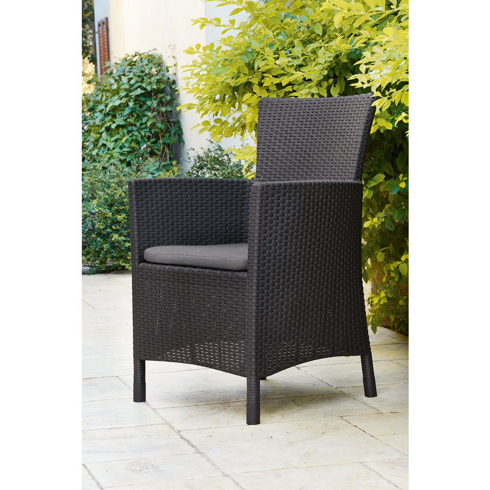 KETER vrtna stolica Iowa, siva - 62x60x89cm  slika 2