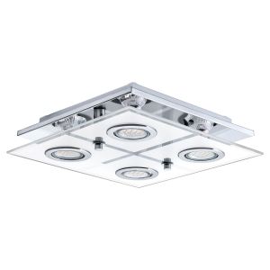 Eglo Cabo Plafonjera sa 4 LED Svjetla, GU10, 4x3 W, Krom/Saten