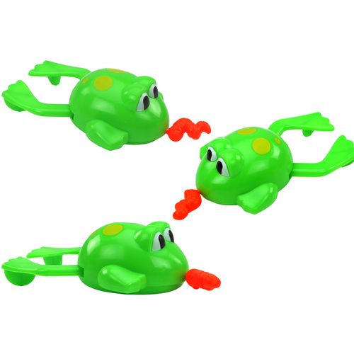 Zelena žaba - Plutajuća igračka za kupanje na navijanje slika 2