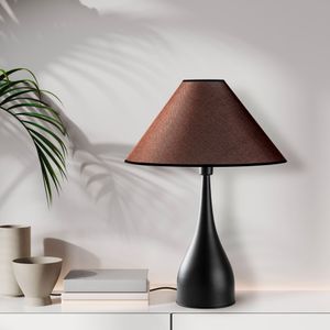 Luna - Crno-Smeđa Stolna Lampa 15267