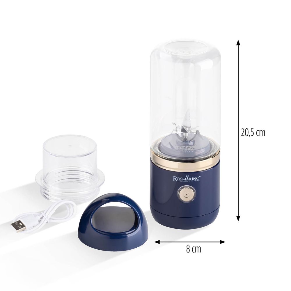 Rosmarino prijenosni blender NutriMax 2 GO,plavi slika 13