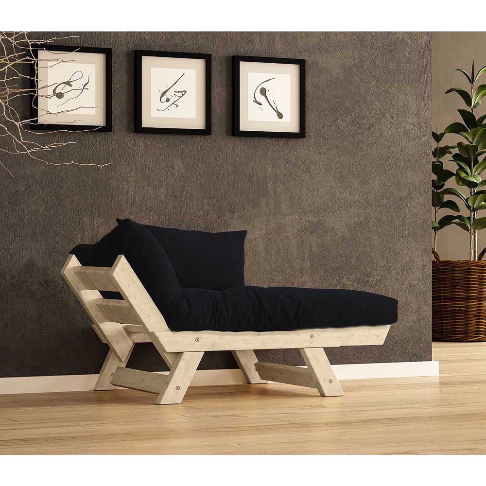 Jednosjed Sofa za Baštu, CPT8149-140, Prirodna Crna slika 2