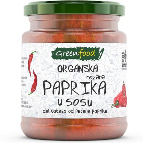 Greenfood Paprika U Sosu Eko 280g slika 1