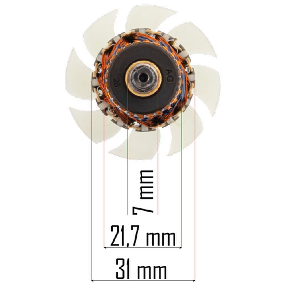 Rotor za glodalicu PM-FGW-2000T-WI slika 3