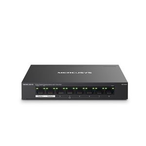 8-Port Gigabit Desktop Switch with 7-Port PoE+ PORT: 7× Gigabit PoE+ Ports, 1× Gigabit Non-PoE PortsSPEC: Compatible with 802.3af/at PDs, 65 W PoE Power, Desktop Steel Case, Wall MountingFEATURE: Extend Mode for 250m PoE Transmitting, Priority Po