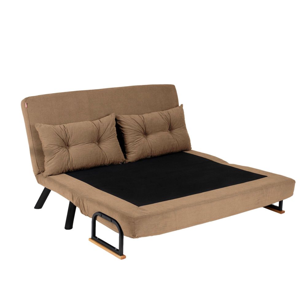 Sando 2-Sjedalni - Svijetlosmeđi Sofa na Razvlačenje slika 3