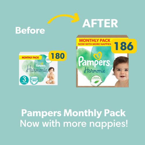 Pampers Harmonie pelene XXL mjesečno pakiranje slika 10