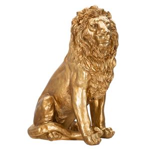 Mauro Ferretti Dekoracija GOLD LION cm 67X36,5X80