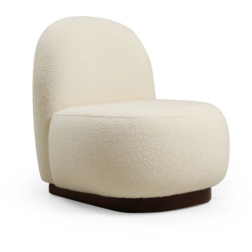 Atelier Del Sofa Tina - Bouclet White Bouclet White Wing Chair slika 3