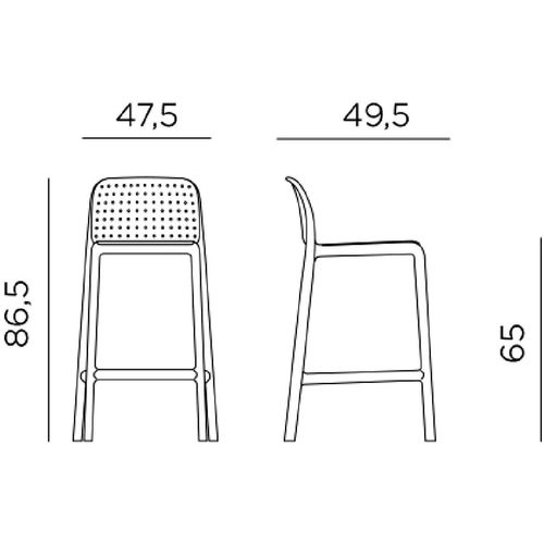 Dizajnerske polubarske stolice — by GALIOTTO • 4 kom. slika 3