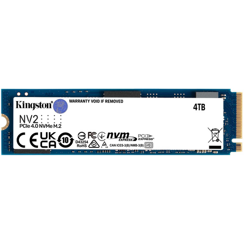 Kingston SSD 4TB NV2, 2280, M.2 NVMe PCIe 4.0, SNV2S/4000G slika 1