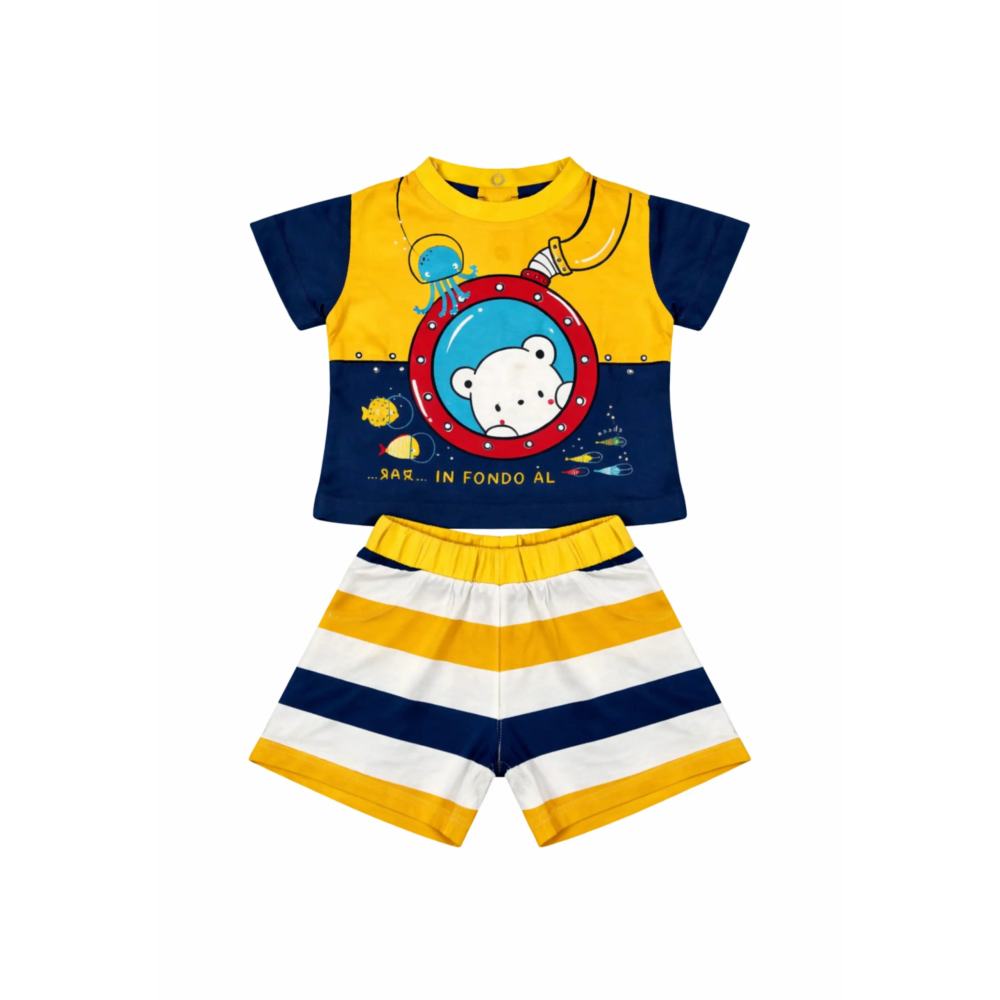 Chicco Ljetni komplet za bebe, Teget/Žuta slika 1