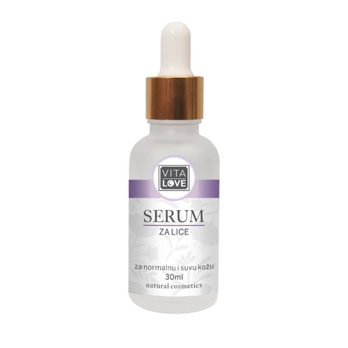 Prirodni serum za lice za suvu kožu 30 ml slika 1