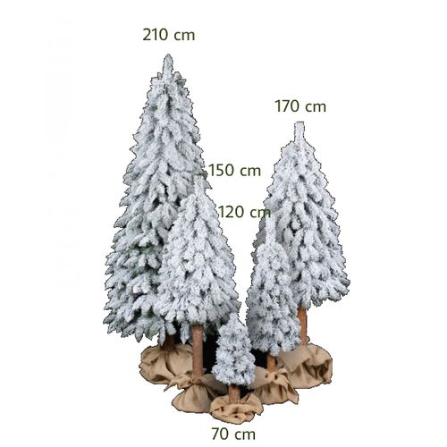 Umjetno božićno drvce - NATUR GORSKA SMREKA SNJEŽNA - 120cm slika 1