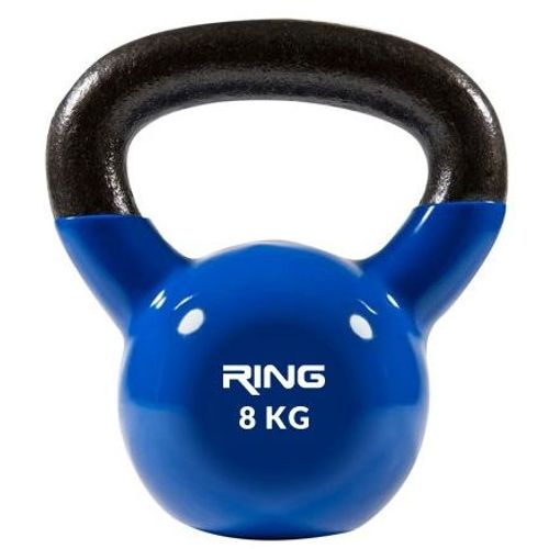 RING Kettlebell 8kg metal vinyl RX DB2174-8 blue slika 1