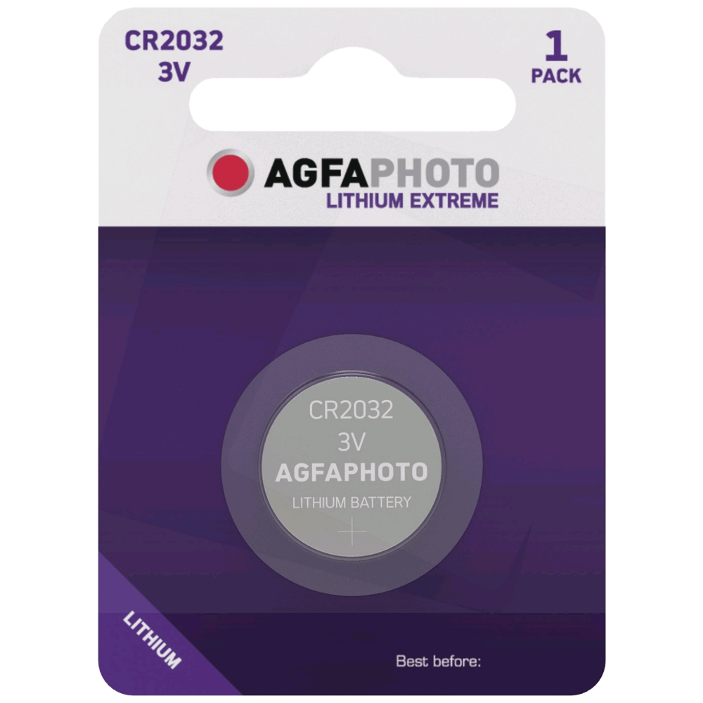 Agfa Baterija litijska, CR2032, 3V, dugmasta, blister 1 kom. - CR2032 B1 slika 1