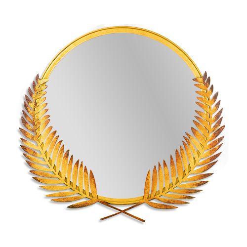 Wallity Dekorativno ogledalo Palm Mirror L - Gold slika 8